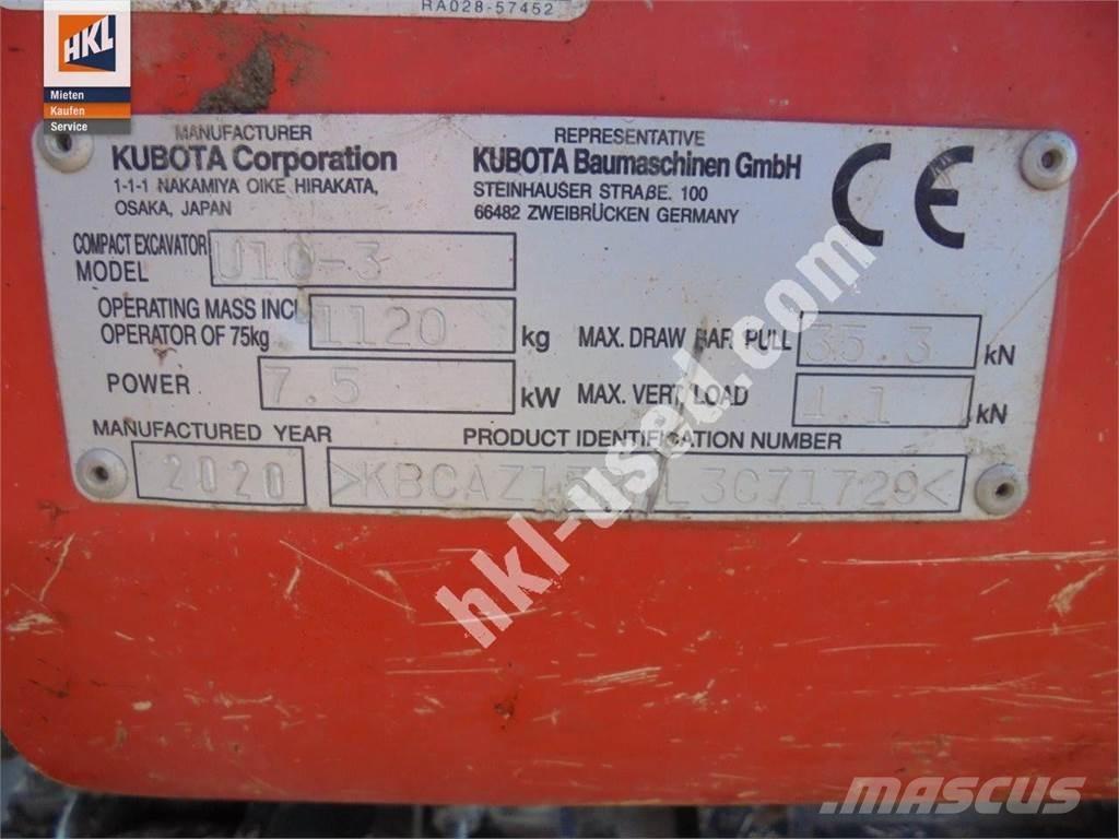 Kubota U 10-3 Mini bageri < 7t