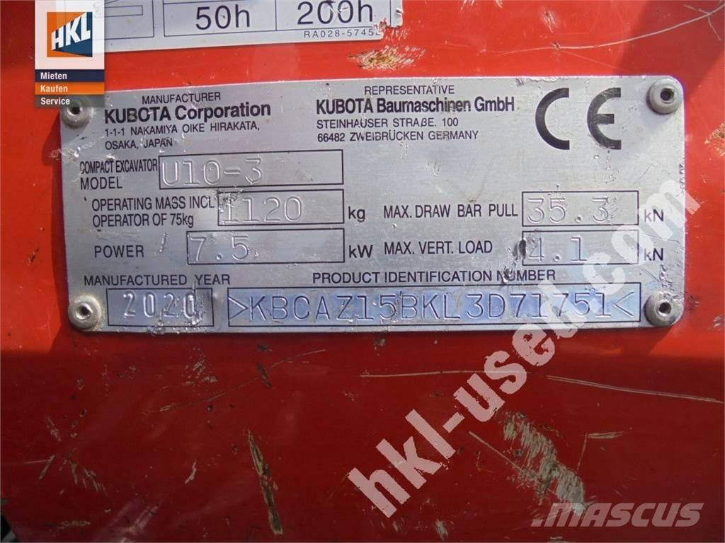 Kubota U 10-3 Mini bageri < 7t