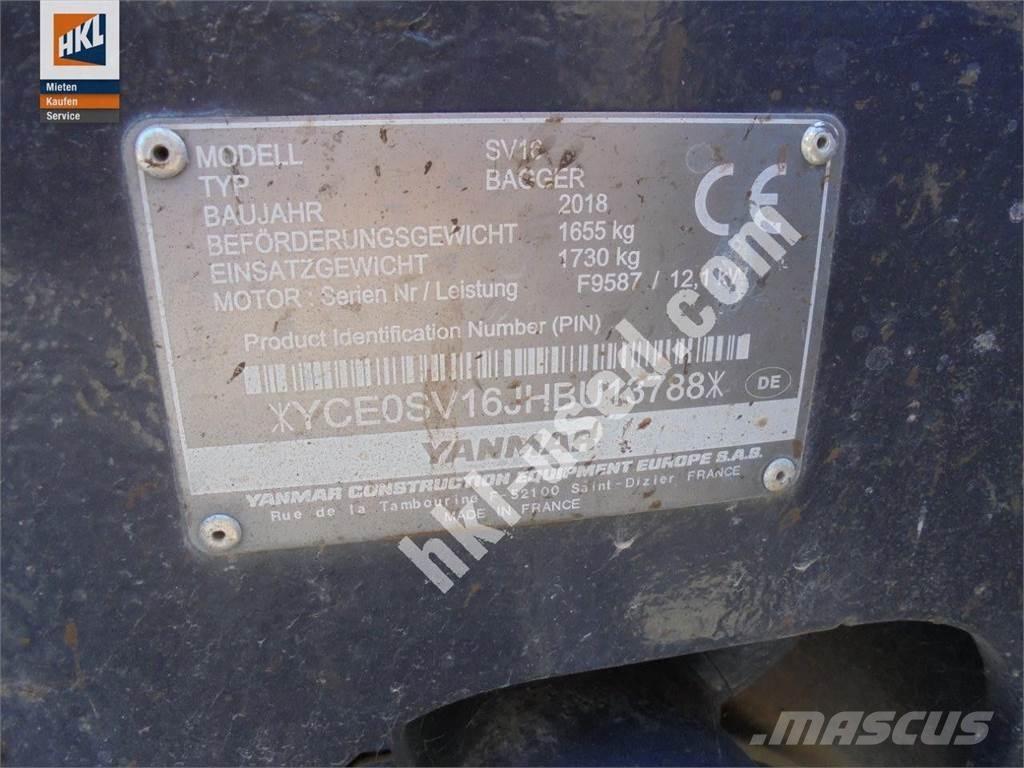 Yanmar SV 16 Mini bageri < 7t