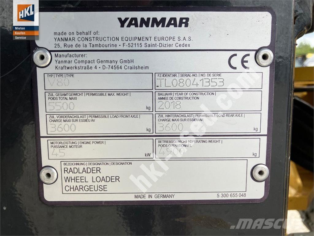 Yanmar V 80 Utovarivači na točkove