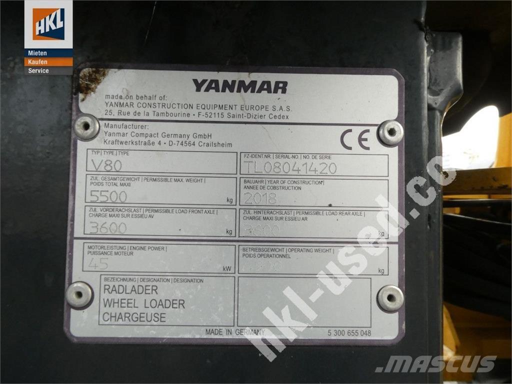 Yanmar V 80 Utovarivači na točkove