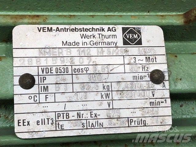  1,9 kW VEM E-Motor Motori za građevinarstvo