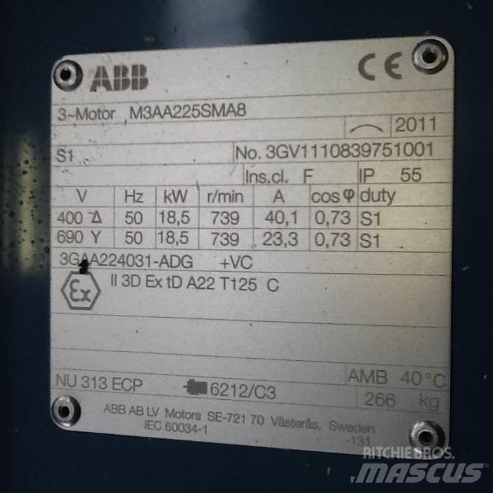  18,5 kW ABB E-Motor Motori za građevinarstvo