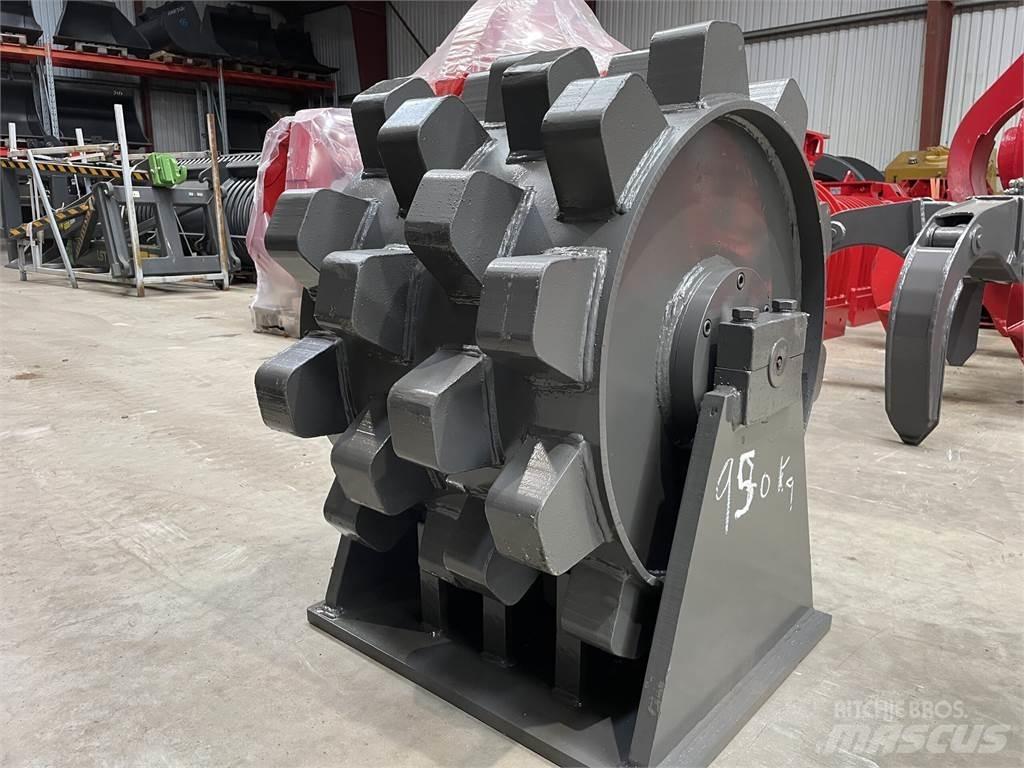  570 mm kompaktorhjul Gumeni valjci na točkovima