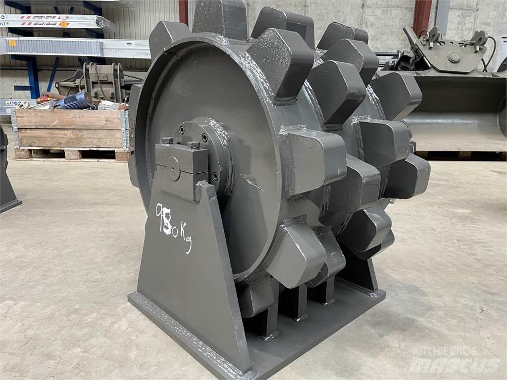  570 mm kompaktorhjul Gumeni valjci na točkovima