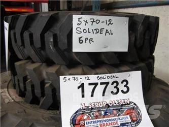  5X70-12 Solideal dæk - 2 stk. Gume, točkovi i felne