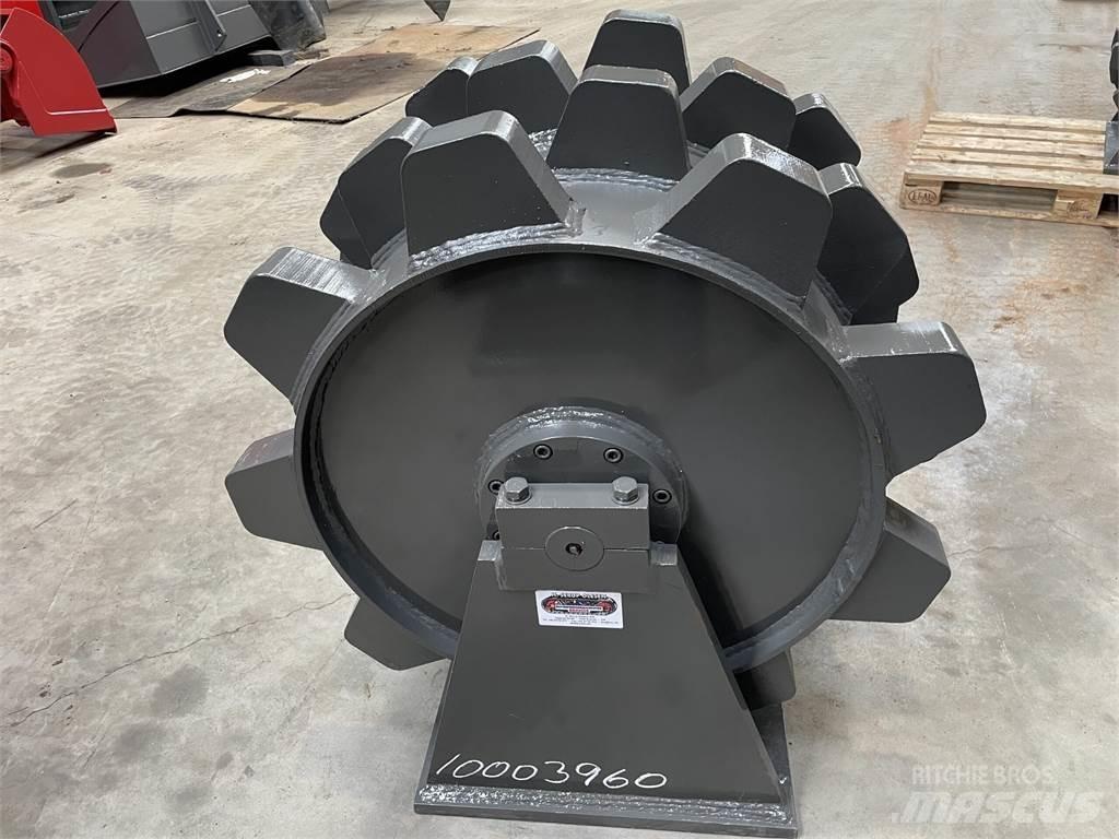  650 mm kompaktorhjul Gumeni valjci na točkovima
