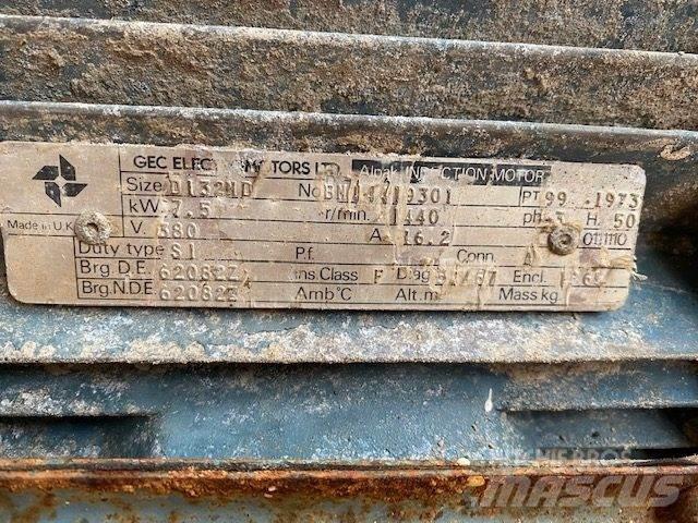  7,5 kW GEC D132ND E-Motor Motori za građevinarstvo