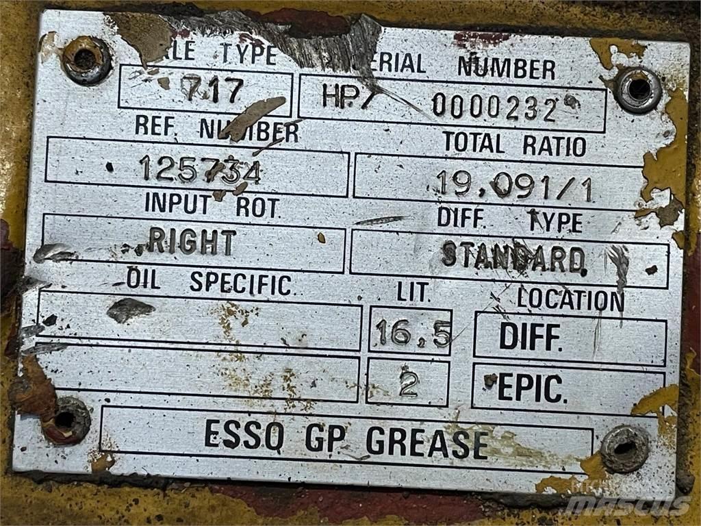  Frontaksel ex. Hydrema 906 Osovine