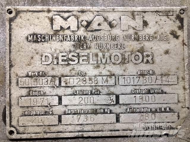 MAN D2858M V8 motor Motori za građevinarstvo