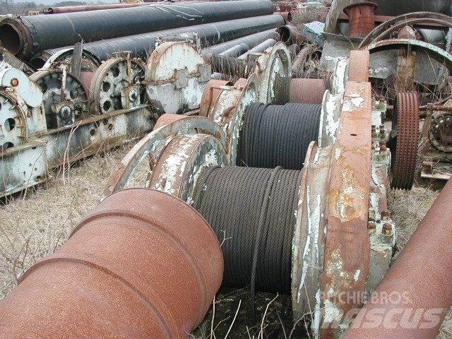  Piloteringsspil 3 tromler Utovorne dizalice, vitla i liftovi za materijal