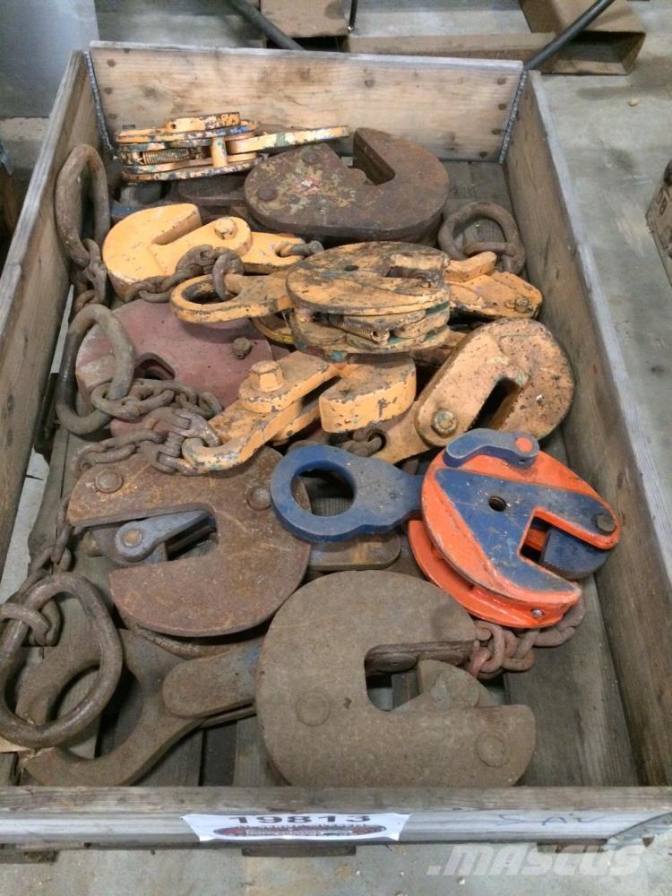  Pladeklør, diverse 1 palle Delovi i oprema za kran