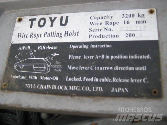  Rope pulling hoist - 3 stk. Utovorne dizalice, vitla i liftovi za materijal