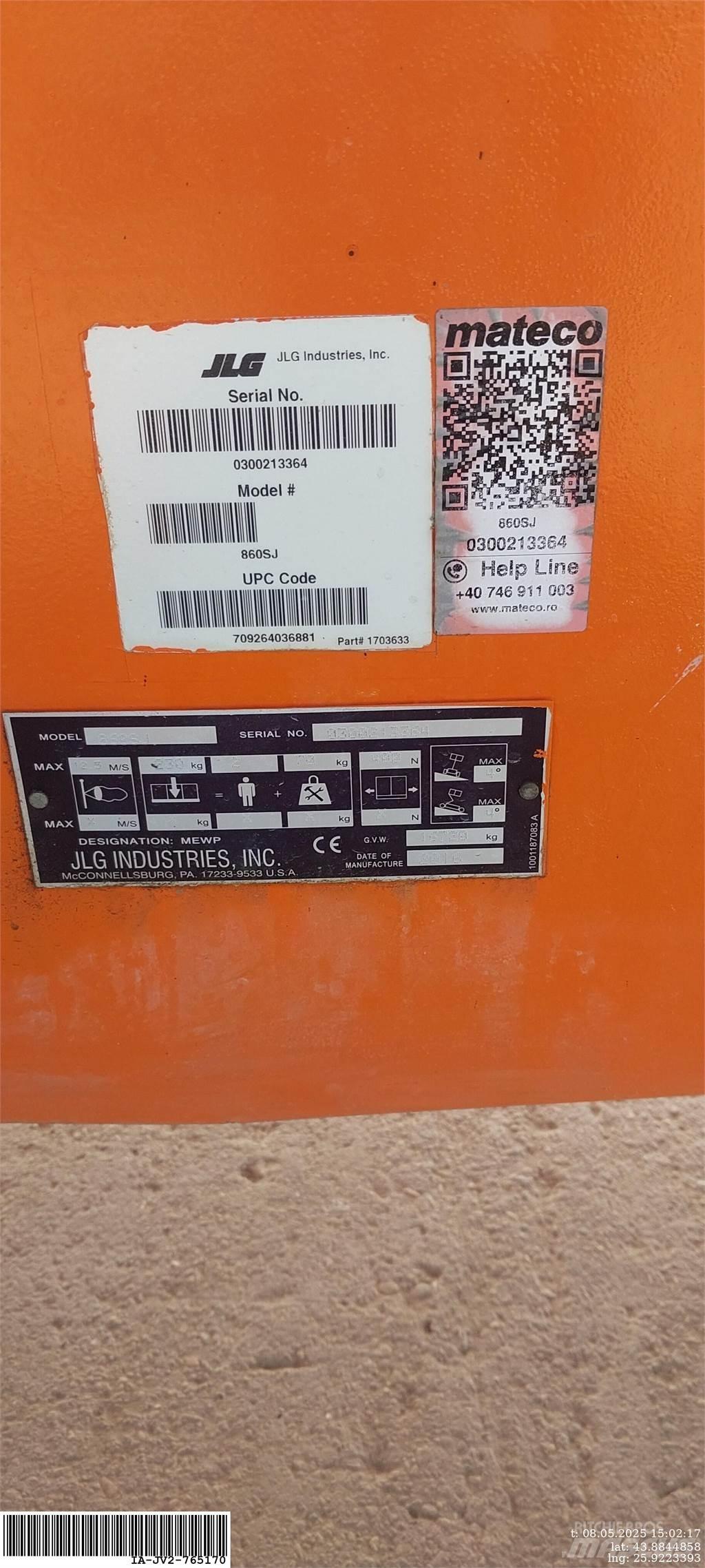 JLG 860SJ Zglobne podizne platforme