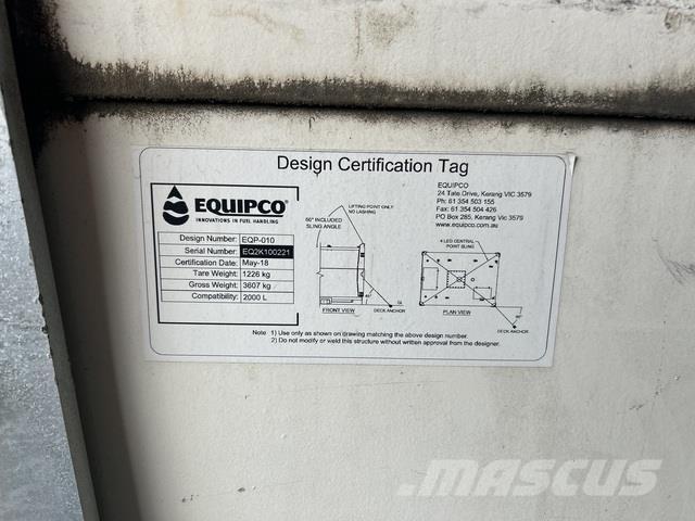  Equipco Fuel and additive tanks
