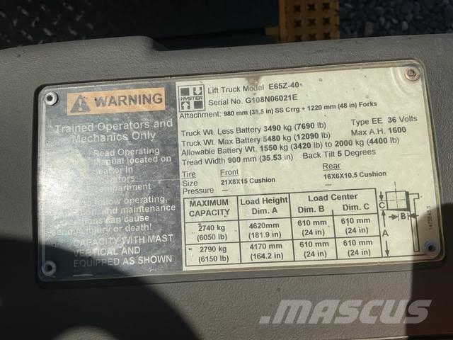 Hyster E65Z-40 Električni viljuškari