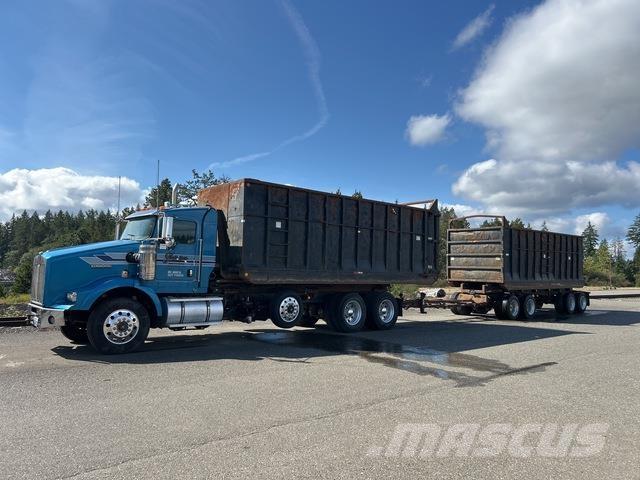 Kenworth T800 Rol kiper kamioni sa kukom za podizanje tereta