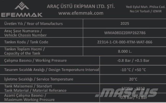 MAN TGM18.250 Kamioni za vodu