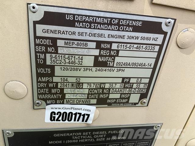  MCII MEP-805B Dizel generatori