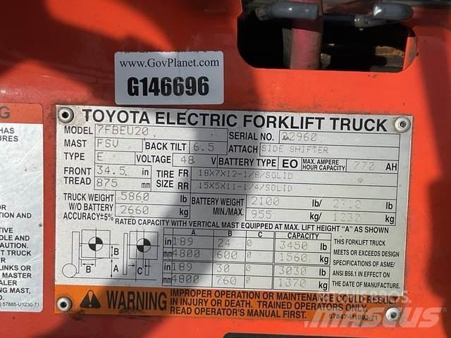 Toyota 7FBEU20 Električni viljuškari