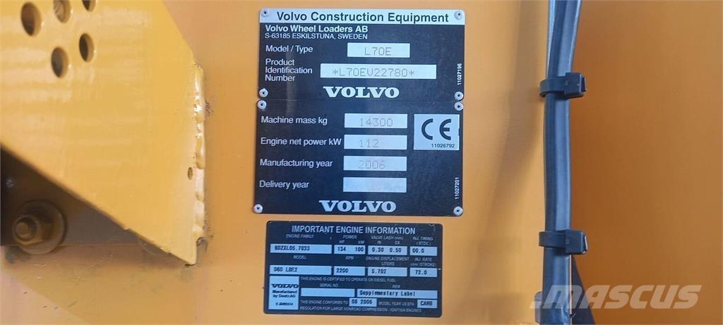 Volvo L70E Utovarivači na točkove