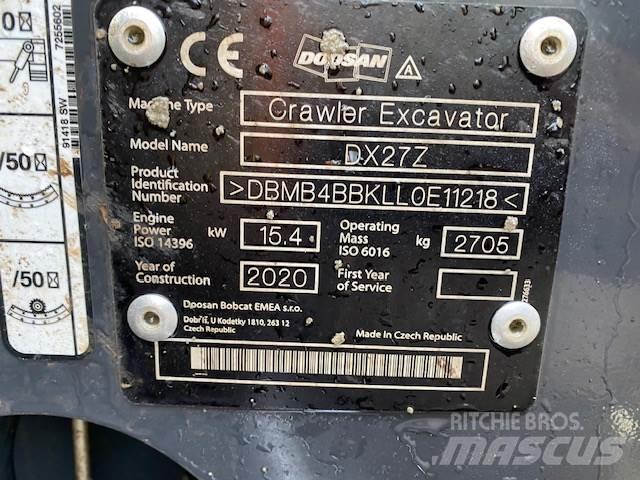 Doosan DX27Z Ostalo za građevinarstvo