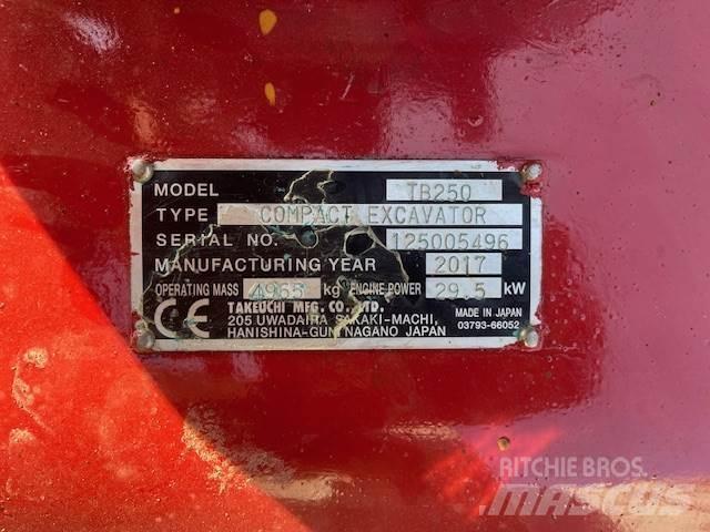 Takeuchi TB250 Midi bageri 7t – 12t