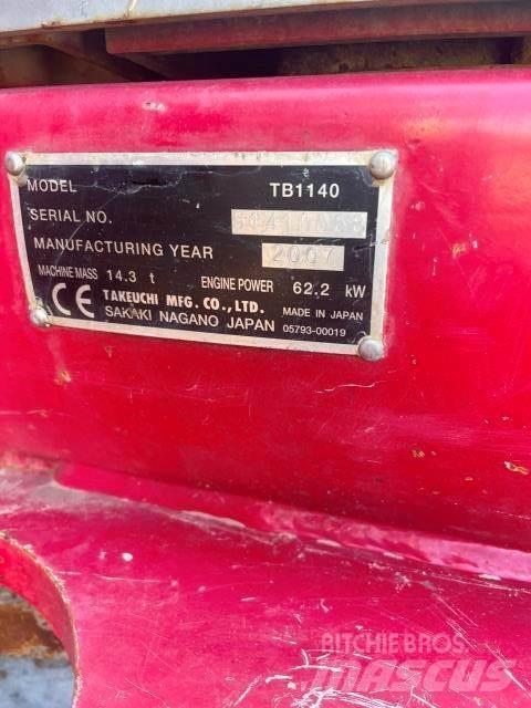 Takeuchi 1140 Mini bageri < 7t