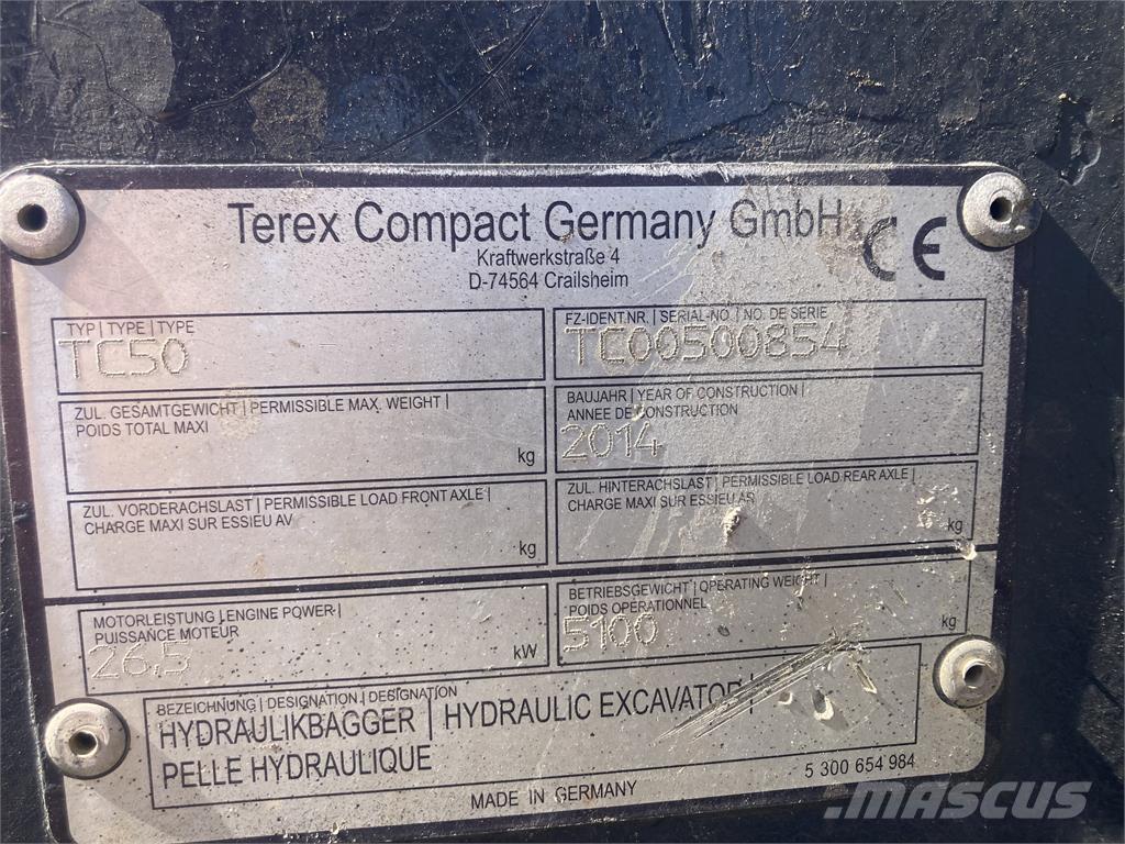 Terex TC50 Mini bageri < 7t