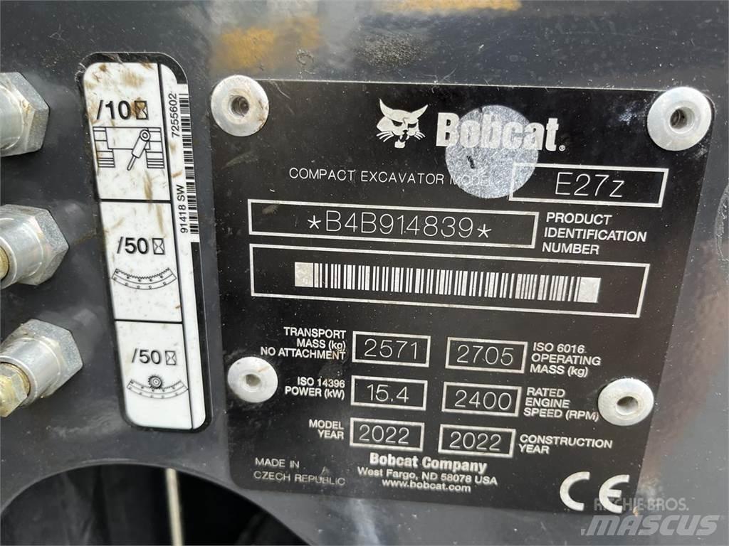 Bobcat E 27z Mini bageri < 7t