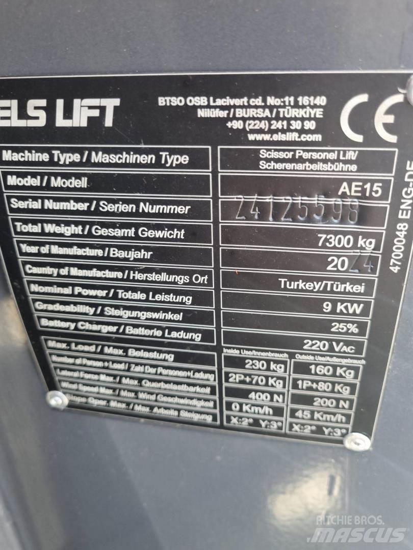 ELS LIFT AE15 Zglobne podizne platforme