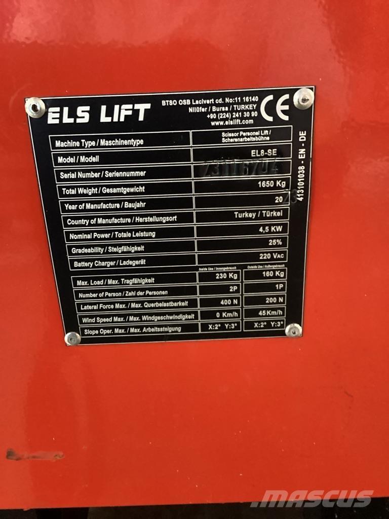 ELS LIFT EL8-SE Makazaste platforme
