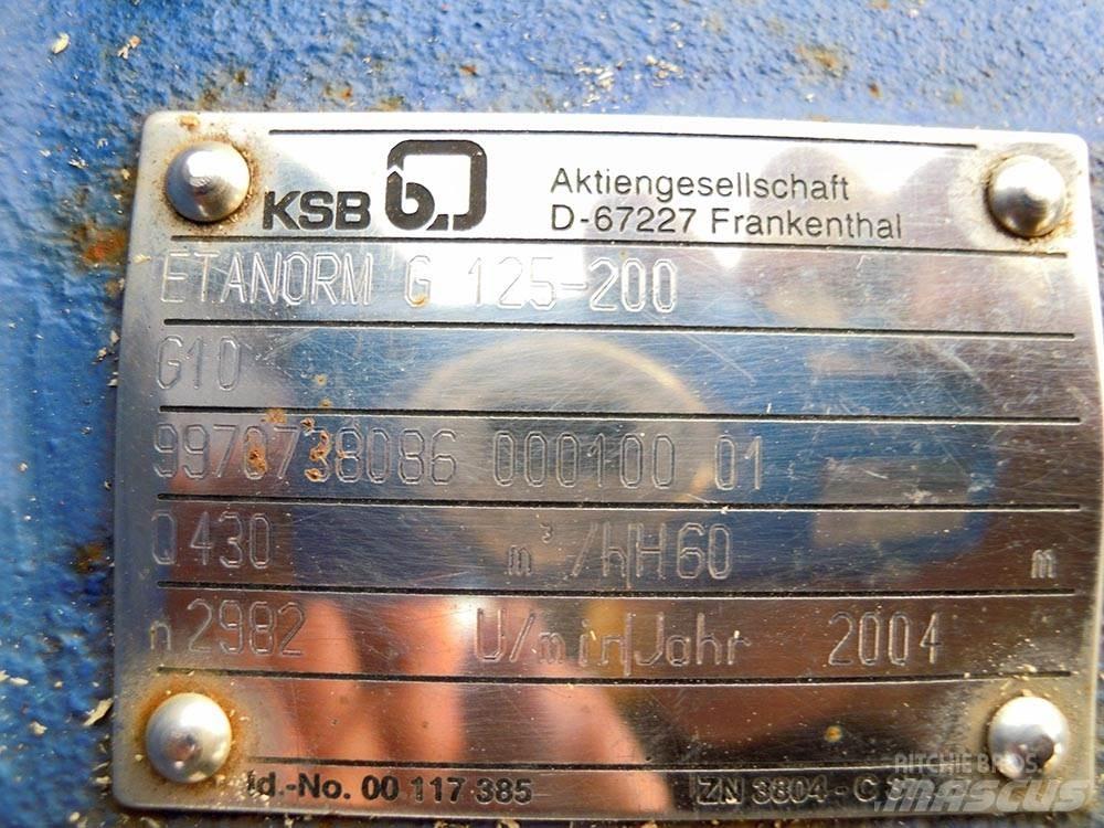 KSB ETANORM G 125-200 Pumpe za vodu