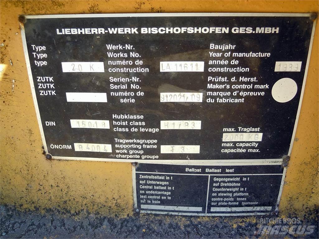 Liebherr 20K Kranovi tornjevi
