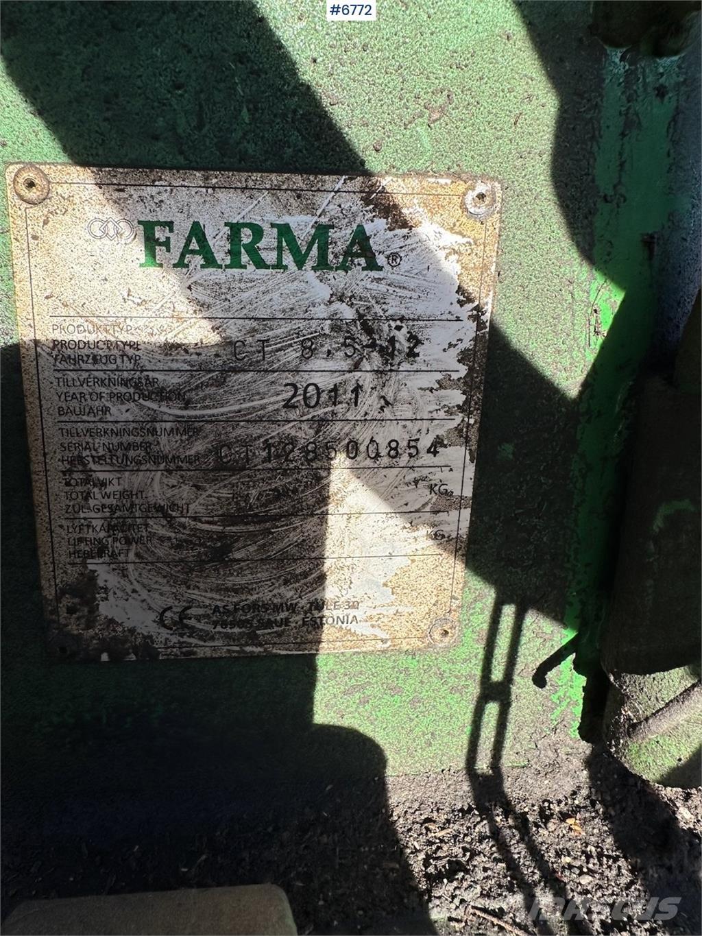 Farma CT 8,5 - 12 Prikolice za stabla