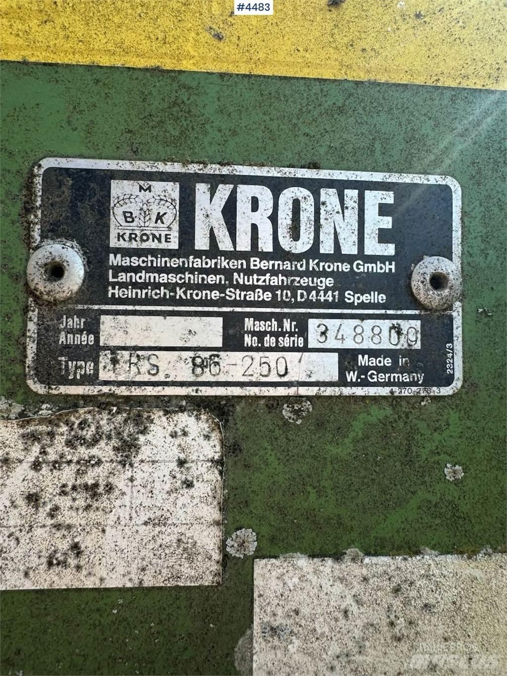Krone TRS 86 Ostale mašine i priključci za obradu tla