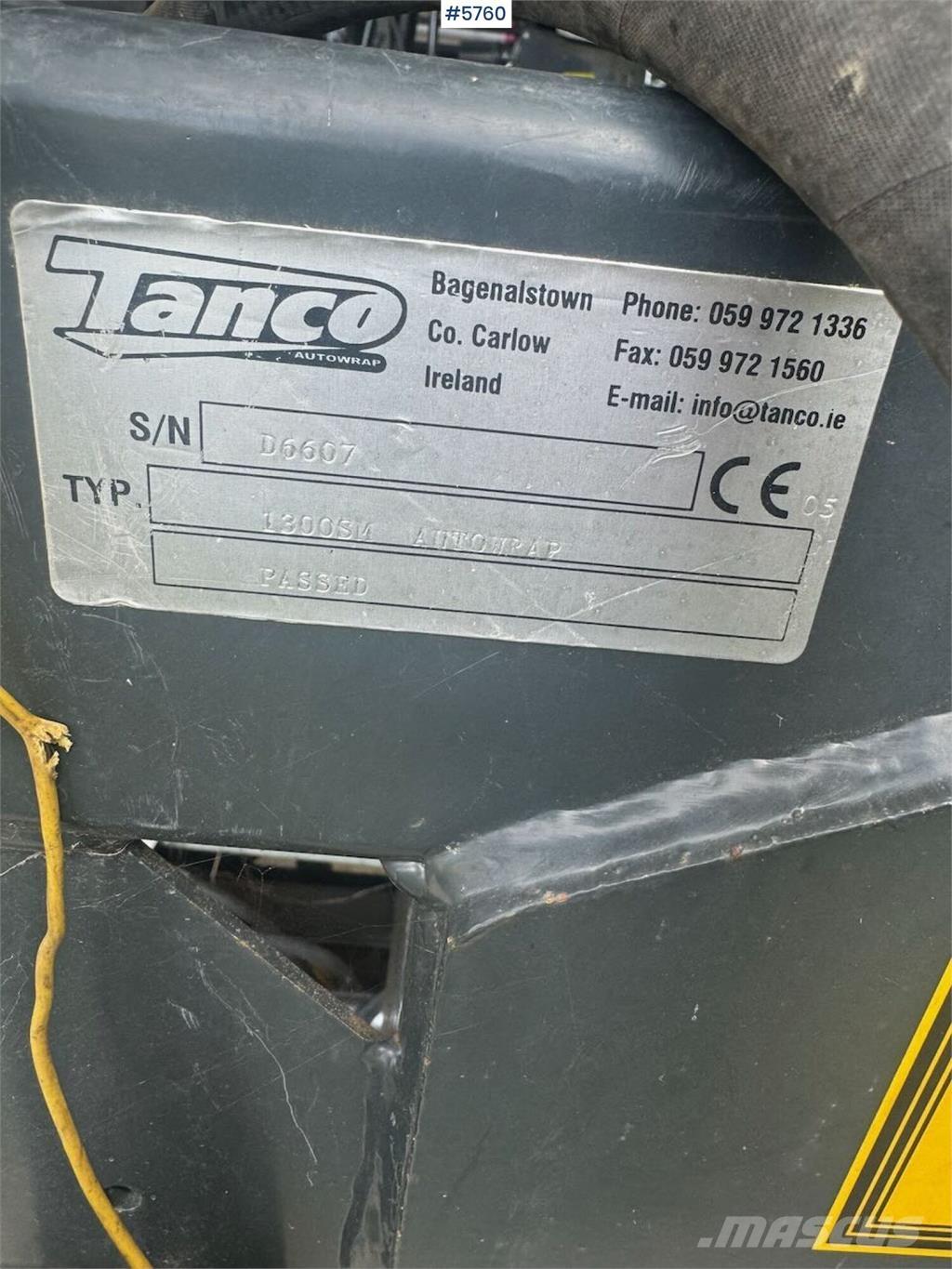 Tanco 1300SM Ostala oprema za žetvu