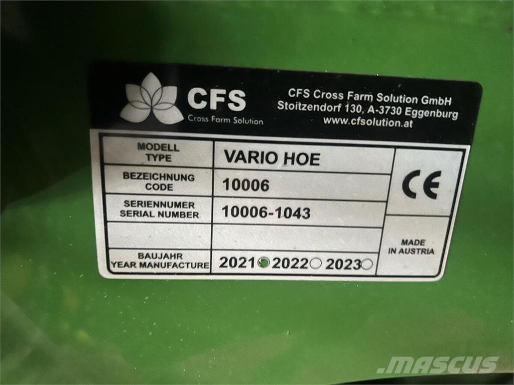  CFS Varihoe 620 Ostale mašine i oprema za setvu i sadnju