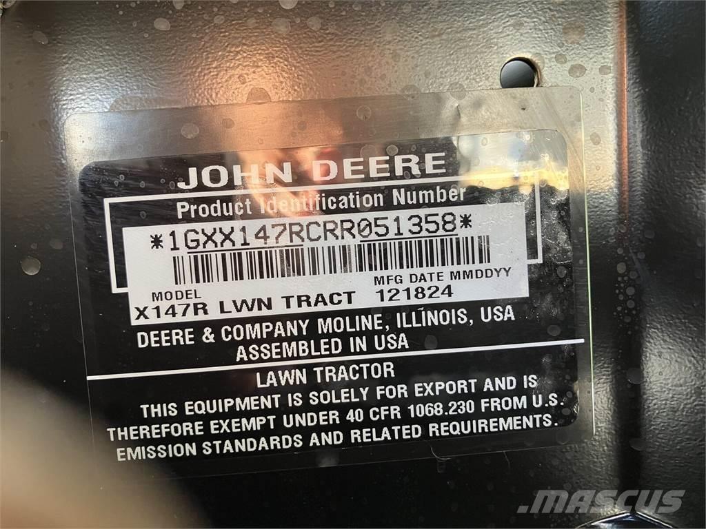 John Deere X 147R Ostale industrijske mašine