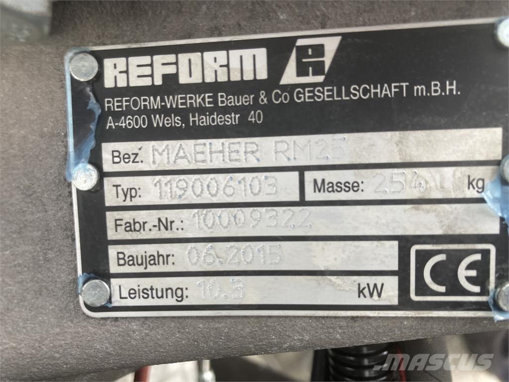 Reform RM 25 Hydro Traktorske kosilice