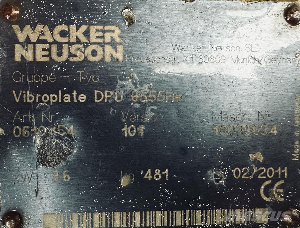 Wacker DPU 6055 Ostalo za građevinarstvo