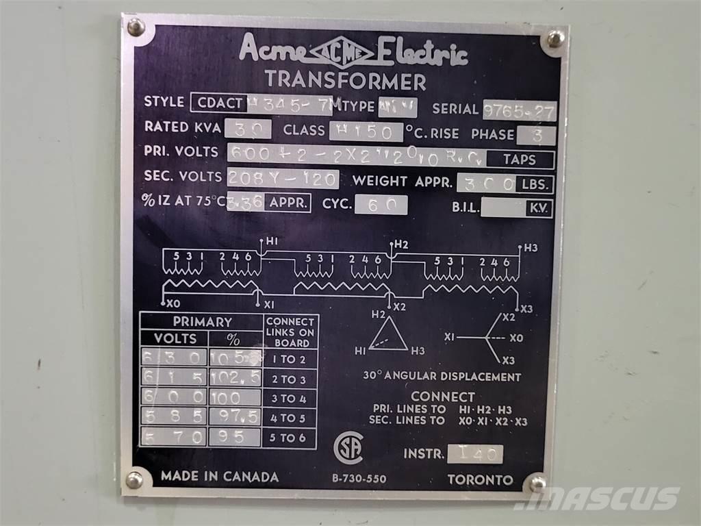  ACME ELECTRIC H345-7M Ostalo za građevinarstvo