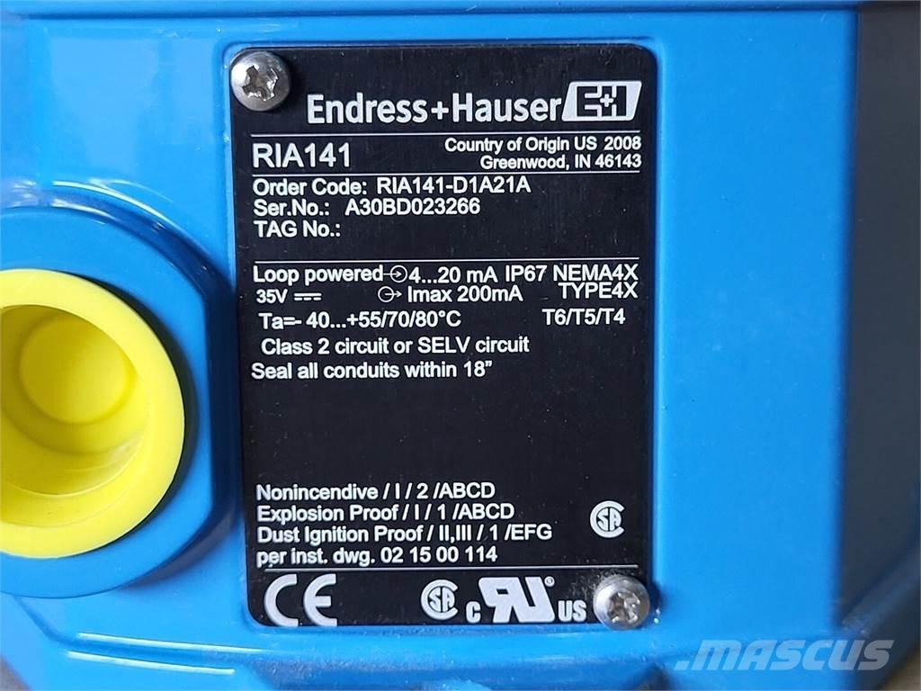  ENDRESS+HAUSER RIA141 Ostalo za građevinarstvo
