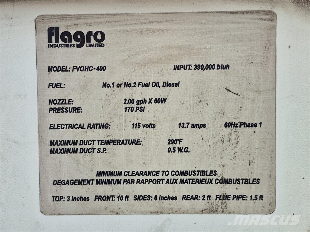 Flagro FVOHC-400 Polovna oprema za grejanje i odmrzavanje