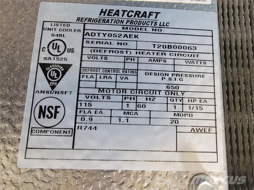  HEATCRAFT ADTY052AEK Polovna oprema za grejanje i odmrzavanje