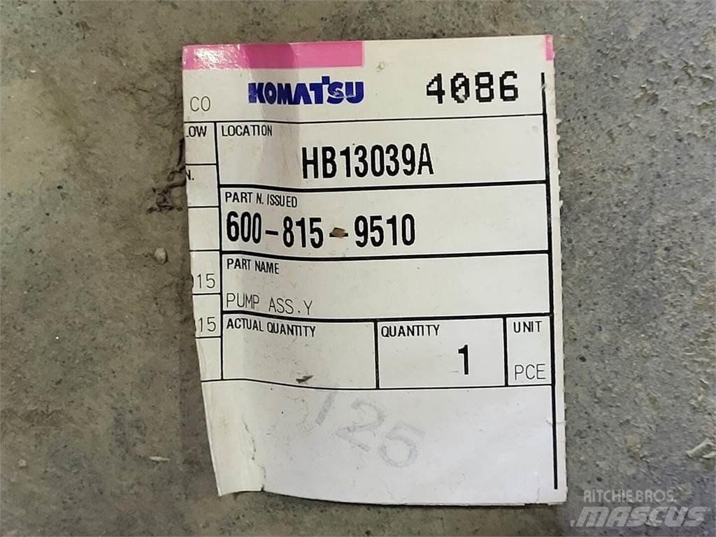 Komatsu 600-815-9510 Pumpe za vodu