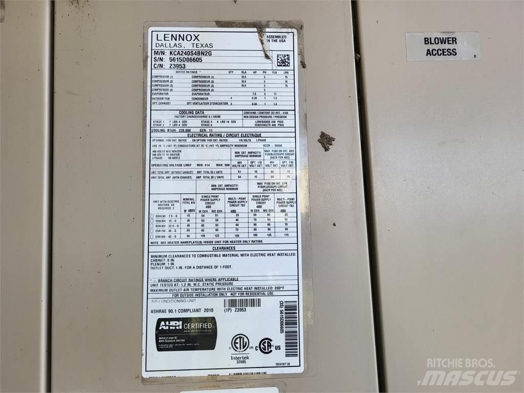  LENNOX KCA240S4BN2G Polovna oprema za grejanje i odmrzavanje