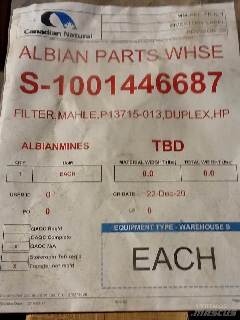  MAHLE Pi 3715-013 Ostalo za građevinarstvo