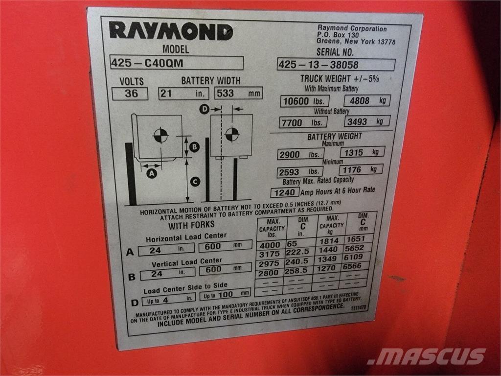 Raymond 425-C40QM Ostalo za građevinarstvo
