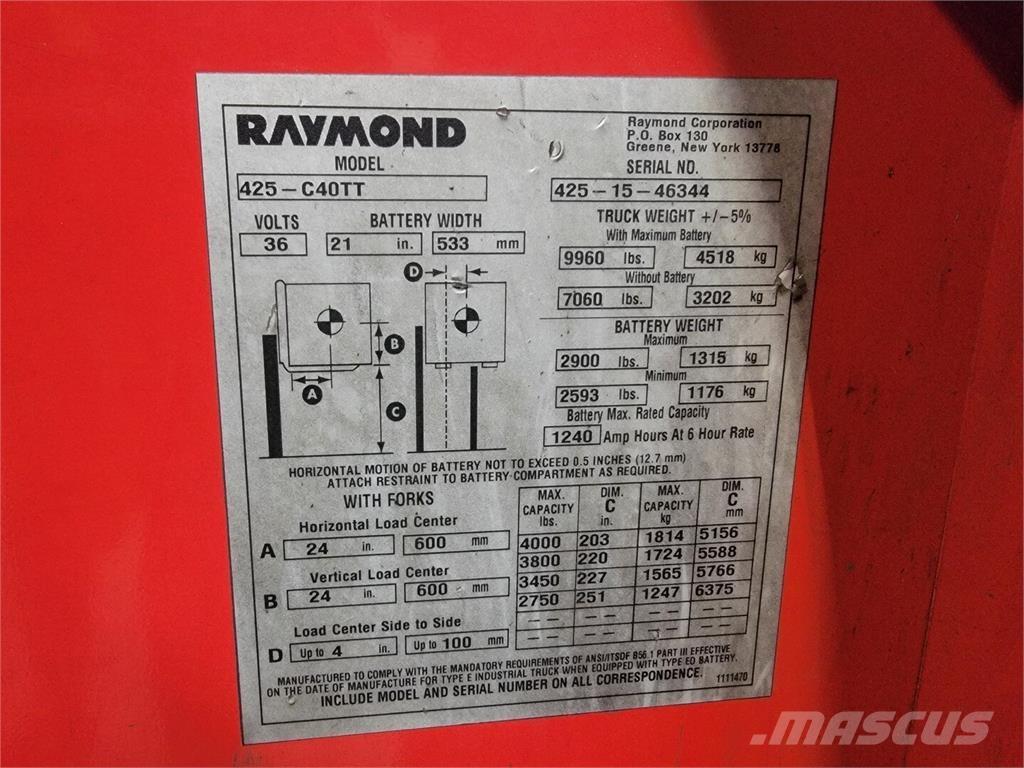 Raymond 425-C40TT Ostalo za građevinarstvo